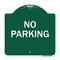 Signmission Designer Series Sign-No Parking, Green & White Aluminum Architectural Sign, 18" x 18", GW-1818-23630 A-DES-GW-1818-23630 - alternate 1